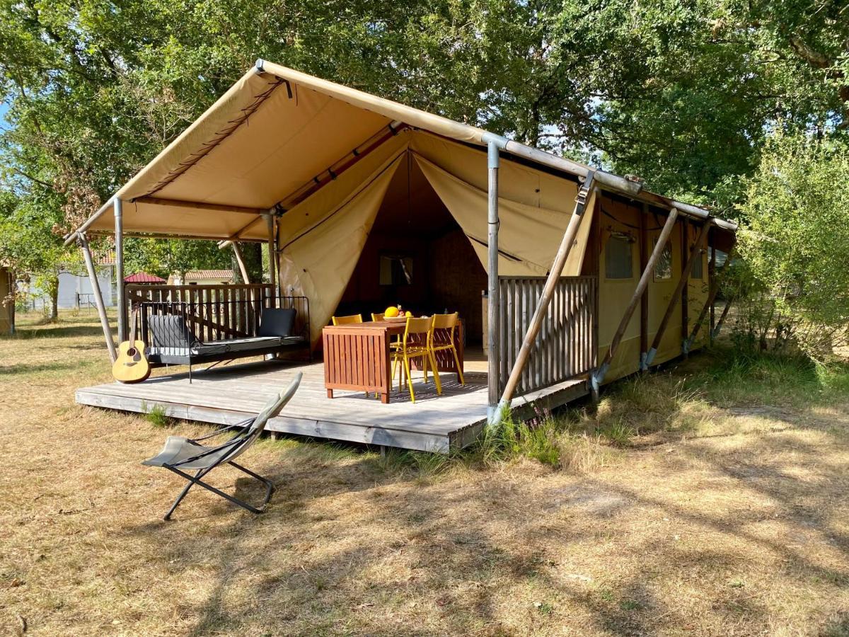 Camping La Kahute - Tente Lodge Au Coeur De La Foret Каркан Экстерьер фото