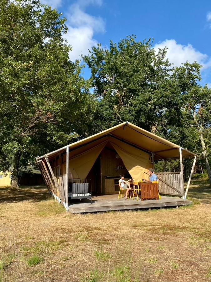 Camping La Kahute - Tente Lodge Au Coeur De La Foret Каркан Экстерьер фото