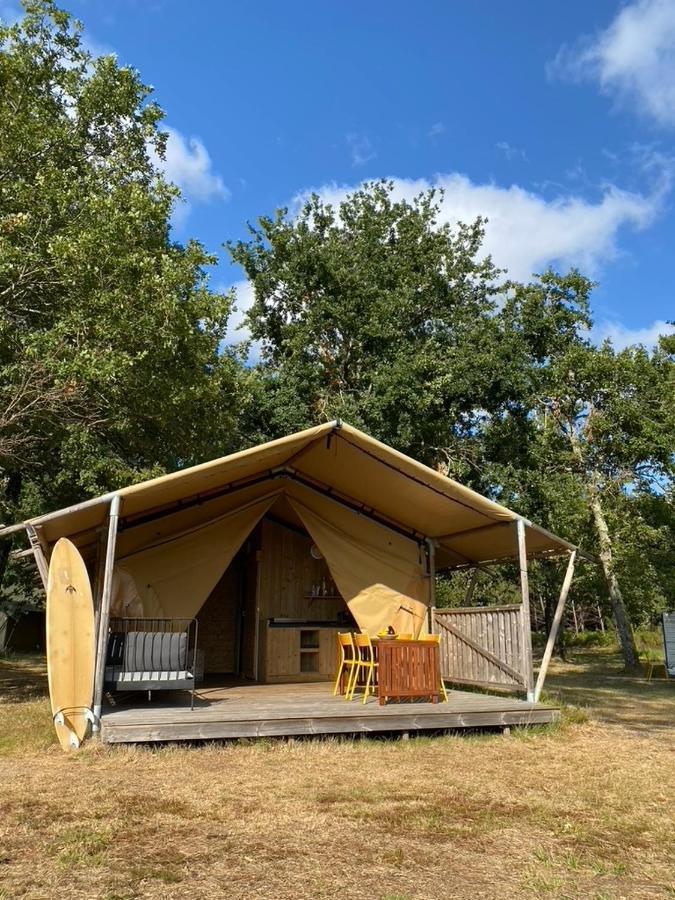 Camping La Kahute - Tente Lodge Au Coeur De La Foret Каркан Экстерьер фото
