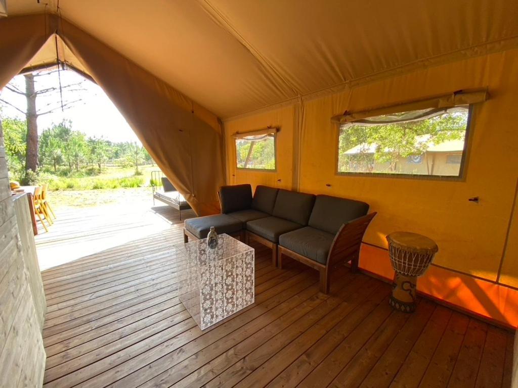 Camping La Kahute - Tente Lodge Au Coeur De La Foret Каркан Экстерьер фото